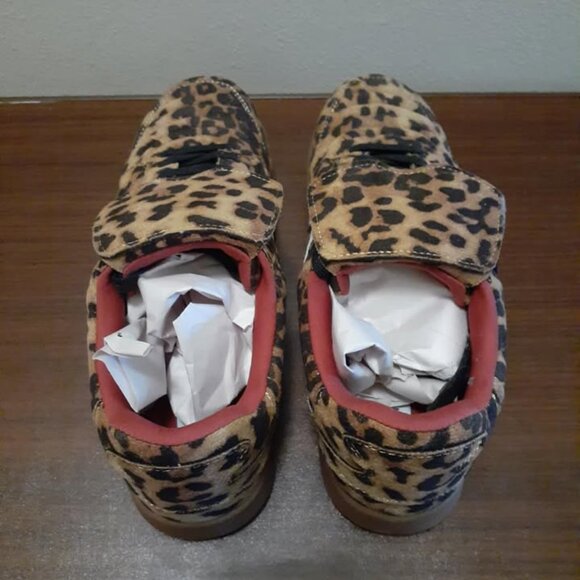 New Steve Madden Shoes - Madrid Tan Leopard Lace Up Sneakers for Women - Picture 5 of 10